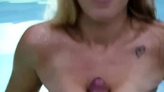 Big ass babe exposes her big boobs