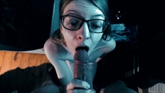 Eva gives you a POV blowjob handjob and footjob