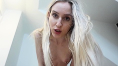 Horny Blonde In Solo Masturbation