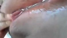 dripping wet asian pussy