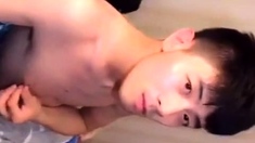 cute chinese boy wanking on cam. No cum (4'55'')