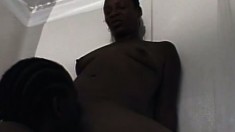 Precious black gent shaves his armpits and gets dick swallowed